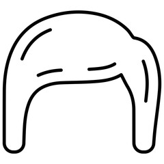 Hair line icon