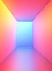 Abstract Gradient Background with Room Shape