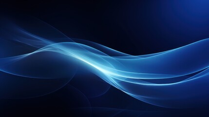 Fototapeta premium Mysterious and immersive dark blue digital backdrop with subtle glowing lines 