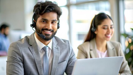 An Indian insurance advisor providing exceptional customer service.
