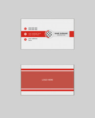 Simple creative Elegant professional  minimal minimalist  modern shape Layout double sided landscape flat corporate horizontal name visiting business card template personal creative Clean Design