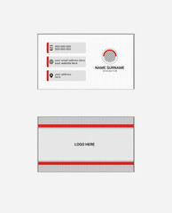 Simple creative Elegant professional  minimal minimalist  modern shape Layout double sided landscape flat design corporate horizontal name visiting business card template personal Clean Design