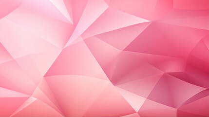 Fototapeta premium Collection of pink triangles arranged in a geometric pattern. Three-dimensional effect. Crystal look. Polygon background, wallpaper.