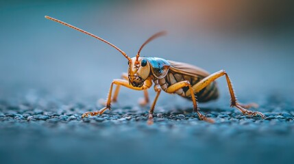 Naklejka premium Effective pest control solutions: A pest exterminator efficiently managing pest control tasks, using specialized tools and knowledge to eliminate pests.