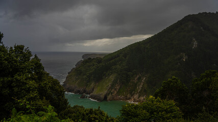 Rias Asturianas, vista desde mirador.