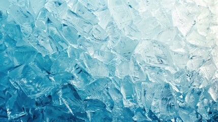 Obraz premium A Close-Up of Crumbling Ice Cubes