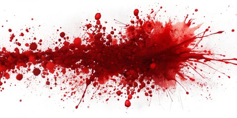 Fototapeta premium Abstract Watercolor Blood Splatter, Red, Watercolour, Paint, Bloodstain