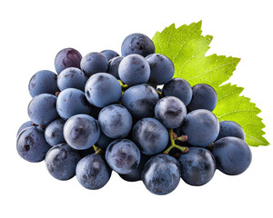 A grapes isolated on white transparent background