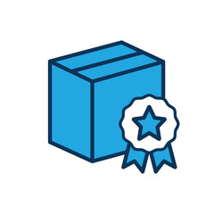 Product thin line icon set. Containing package, parcel, packet, gift, delivery cardboard box, recommendation, top seller, open shipping box or unboxing, carton boxes, brand. Vector illustration