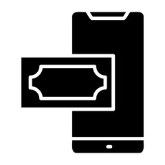 Mobile Payment Glyph Icon
