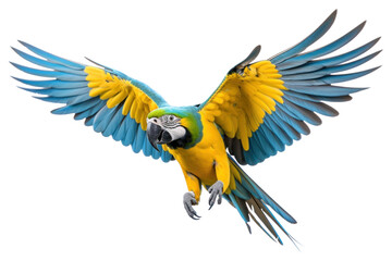 PNG Macaw animal parrot yellow.