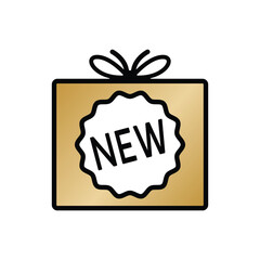 Product thin line icon set. Containing package, parcel, packet, gift, delivery cardboard box, recommendation, top seller, open shipping box or unboxing, carton boxes, brand. Vector illustration