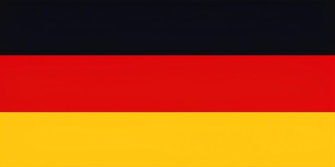 Fototapeta premium German Flag Black, Red, and Yellow Horizontal Stripes, Germany, Flag, Nation, Country