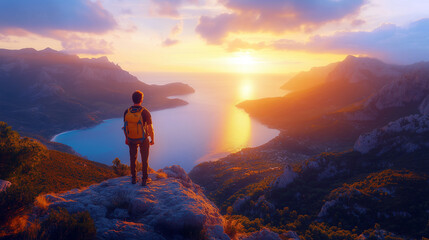 Fototapeta premium Coastal Adventure View