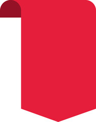 Price tag icon. Flat sign. Ribbon banner.