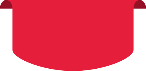 Price tag icon. Ribbon banner. Flat style.