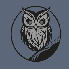Owl vector for logo, template etc