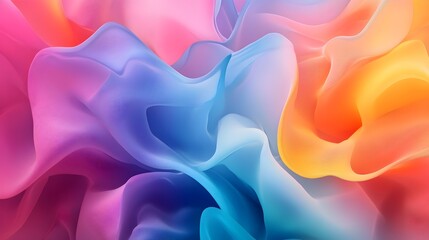 Obraz premium Mesmerizing colorful abstract digital art composition featuring a dynamic blend of vibrant geometric patterns shapes and textures