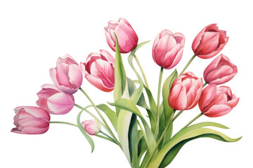 Fototapeta premium PNG Flower tulip plant pink.