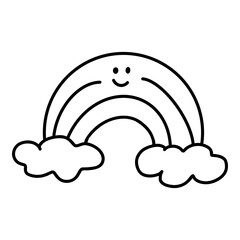 rainbow icon illustration