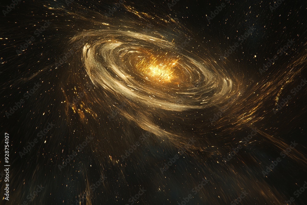 Canvas Prints power explosion in space. abstract graphics wallpaper.
