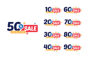 Discount Sale Special Offer Vector Template Design Illustration