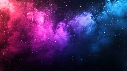 Fototapeta premium Abstract Cosmic Background with Pink and Blue Nebulas