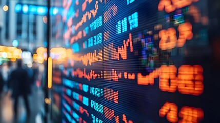 Real Time Market Ticker Displaying Comprehensive Financial Data Charts and Analytics for Business and Investment Decisions