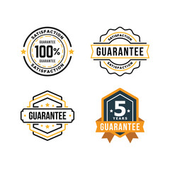 Guarantee Badge Vector Design Template Illustration Collection