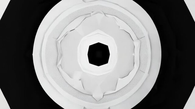 black and white geometrical basic shapes motion design animation