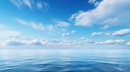 Obraz premium blue sky stretching above a tranquil ocean 