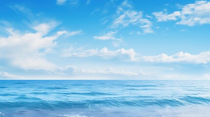 Obraz premium blue sky stretching above a tranquil ocean 