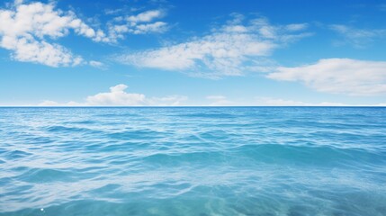 blue sky stretching above a tranquil ocean 
