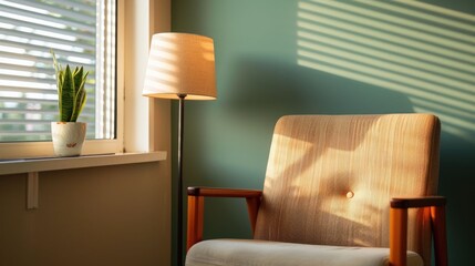 Cozy and Inviting Office Corners with Soft Lighting and Depth of Field A Tranquil and Productive Workspace Environment