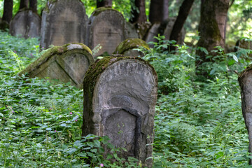 Kirkut w Baligrodzie Macewy