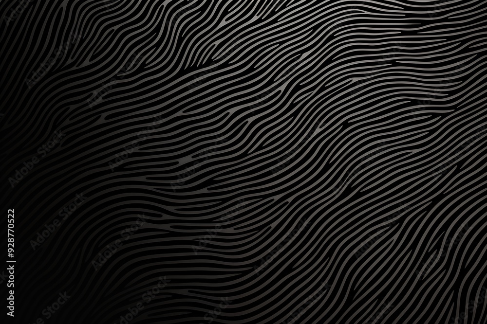 Wall mural abstract black and white wavy lines pattern background.