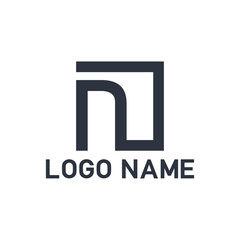 N Letter Logo Design Template Vector Illustration