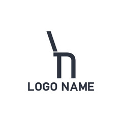 Fototapeta premium N Letter Logo Design Template Vector Illustration