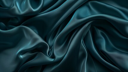 Obraz premium Dark teal fabric texture background