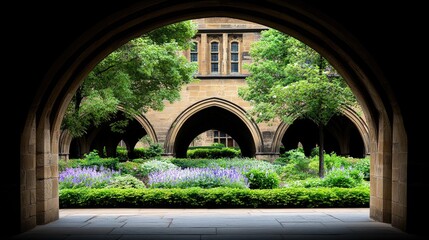 The serene stone bridge in a blooming garden offers a peaceful retreat, surrounded by lush plants and a gentle stream reflecting nature&rsquo;s beauty