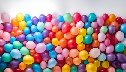 Obraz premium colorful Ballons on White Background
