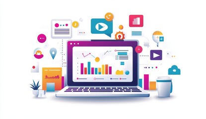 A conceptual image illustrating the process of human resource management and recruitment in business, depicting the search for the most talented and suitable employee for a company. 