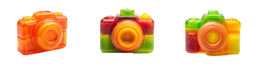 Jelly Gummy Camera PNG with Transparent Cut Out