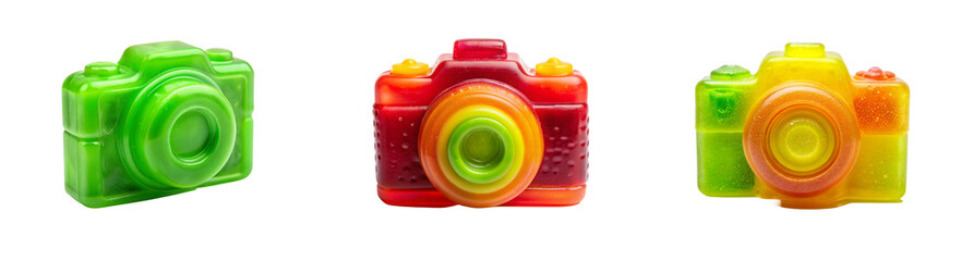 Jelly Gummy Camera PNG with Transparent Cut Out