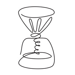 Coffee maker line flat icon. Coffee machine for home and restaurants
