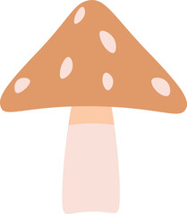 Mushroom icon. Plant and vegetables symbol. Flat style.