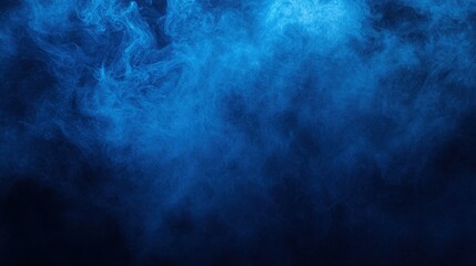 A swirling blue smoke effect creating a mystical atmosphere.