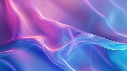 Naklejka premium Abstract Wavy Background in Purple and Blue