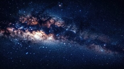 Fototapeta premium Vast Cosmic Space with Star Clusters and Nebulae