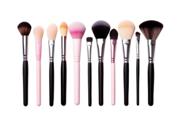 PNG Tool cosmetics brush white background.
